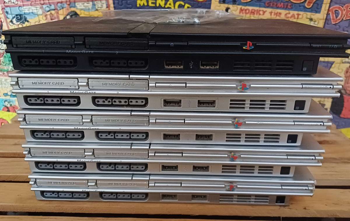 Sony PlayStation 2 Slim Console's x5 (Not tested/Repairs)