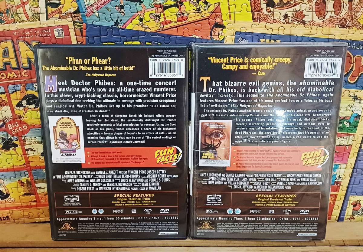 The Abominable Dr. Phibes & Dr. Phibes Rises Again (DVD)