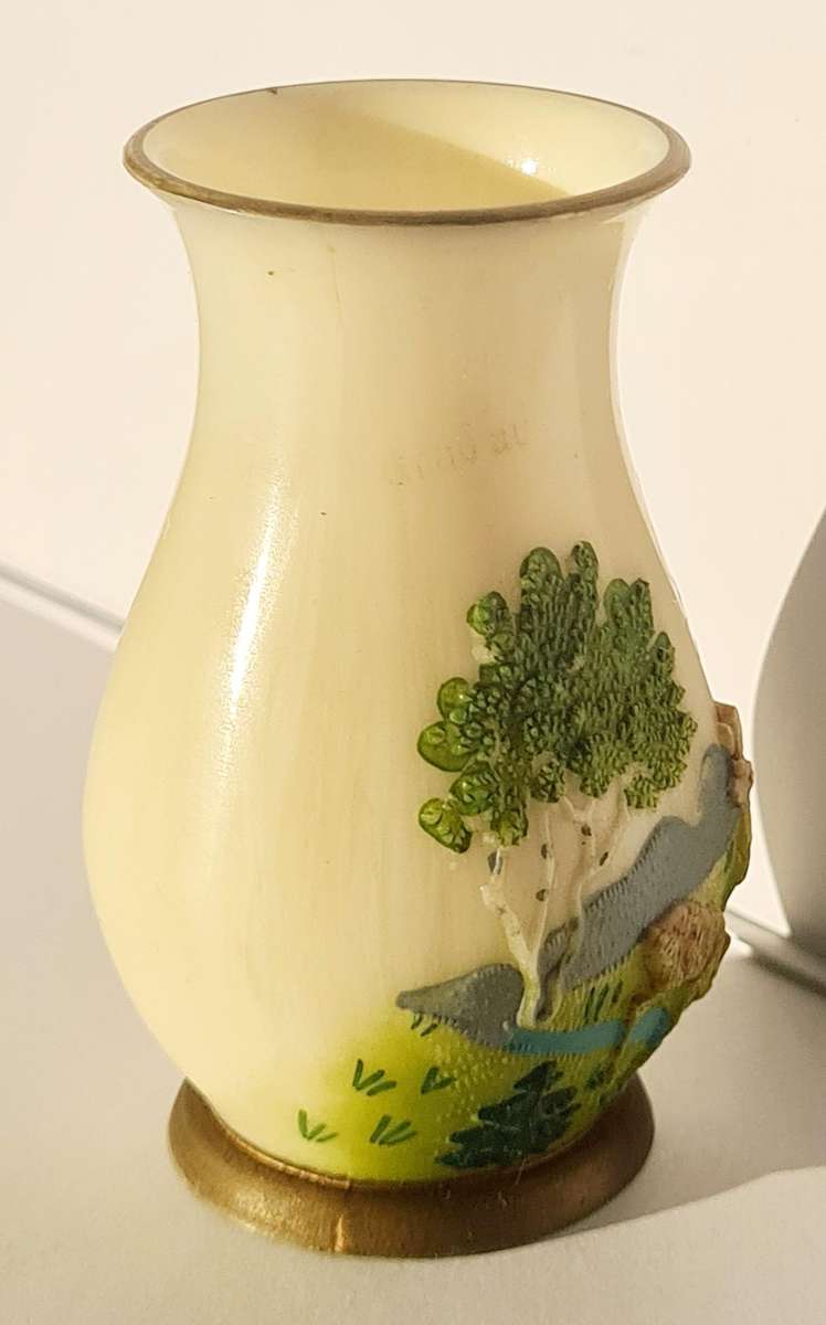 Vintage plastic, miniature vase