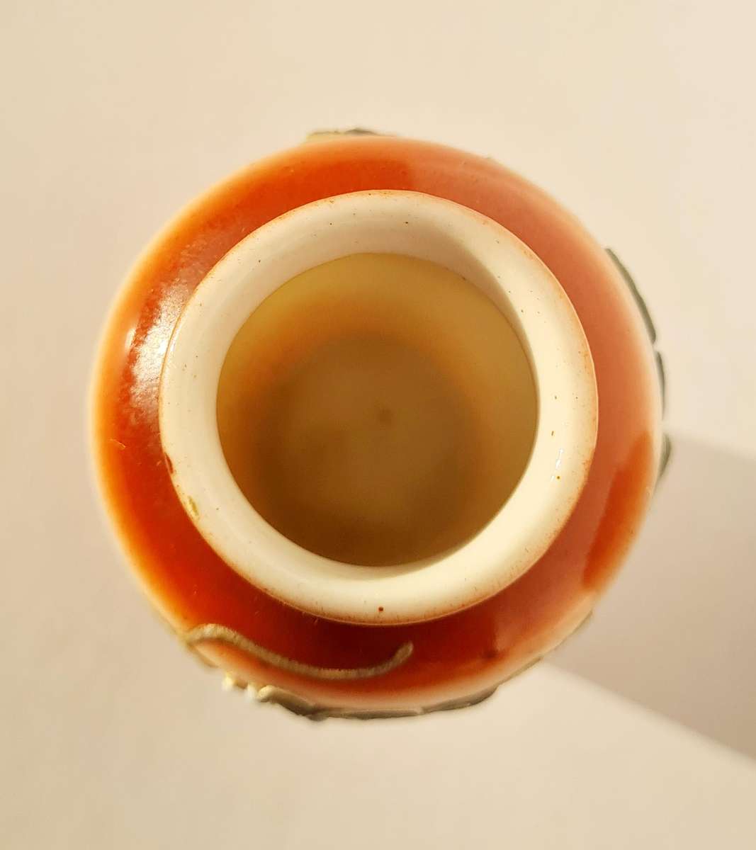 Vintage minature dragon moriage vase