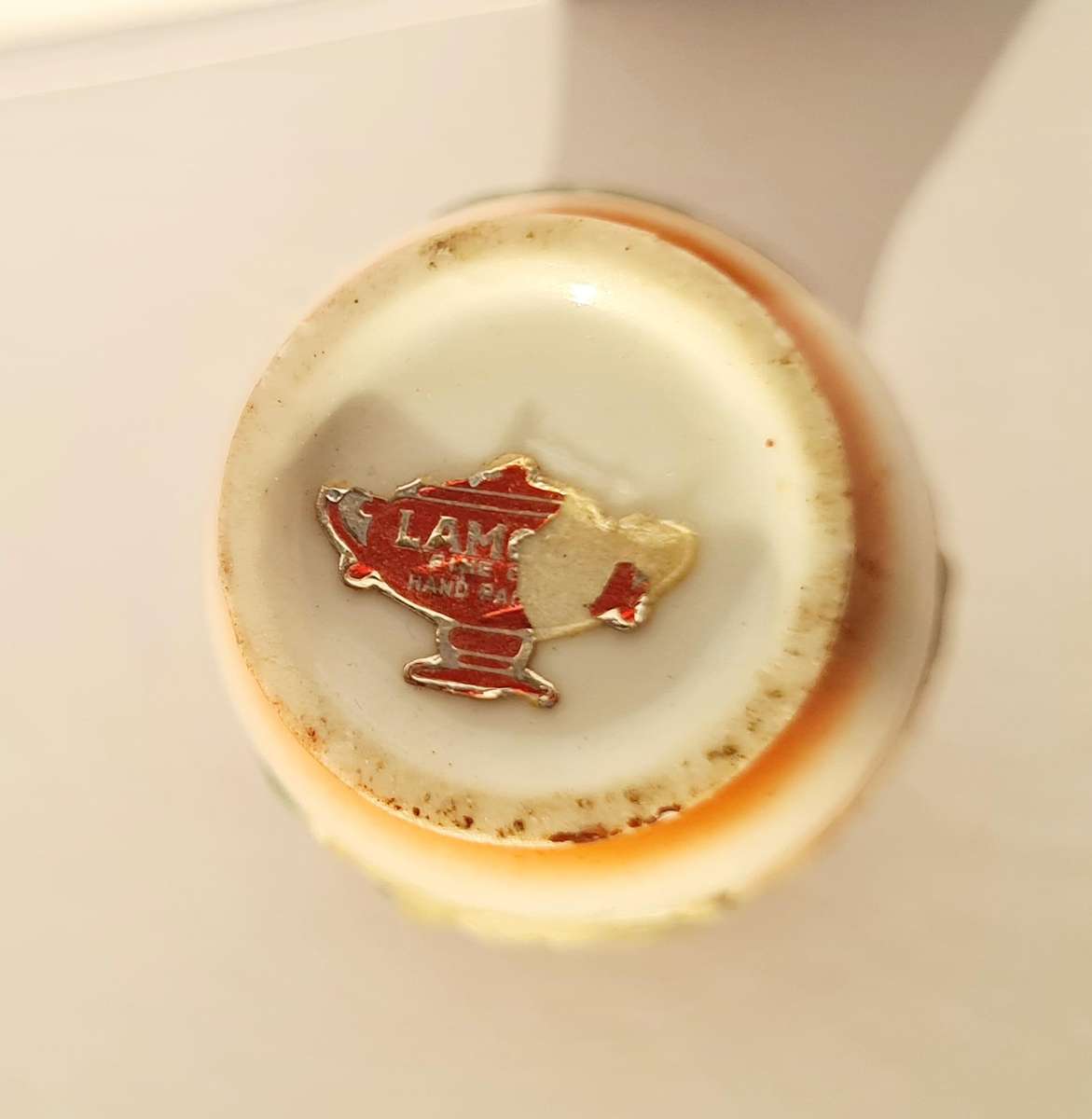 Vintage minature dragon moriage vase