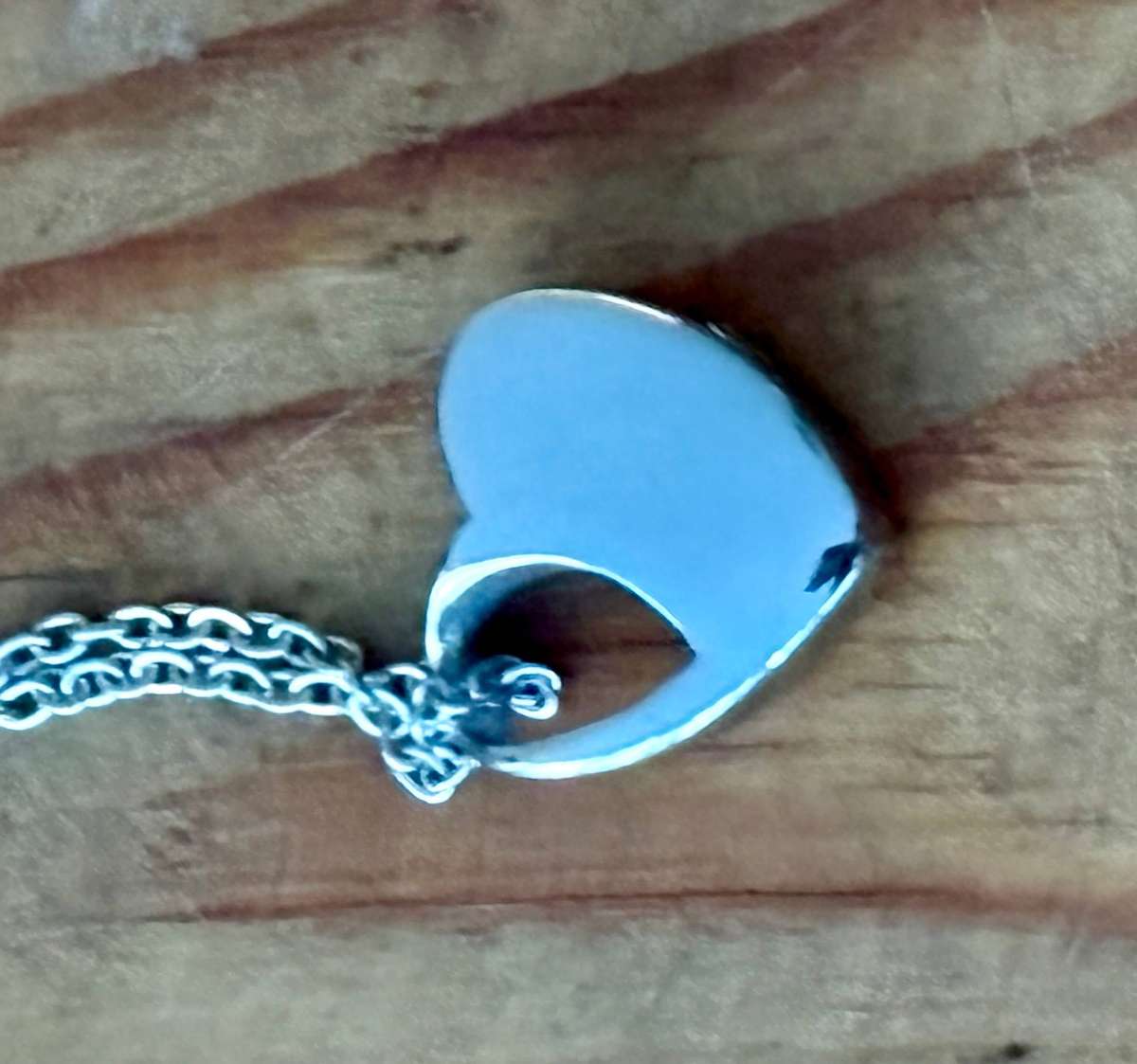 Keepsake urn pendant. Always in my heart pet. Stainless steel.