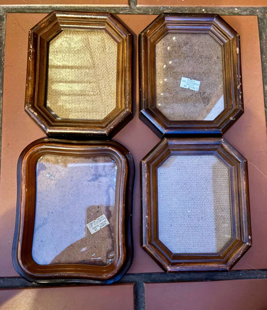 Frames, draw handles and a door knocker