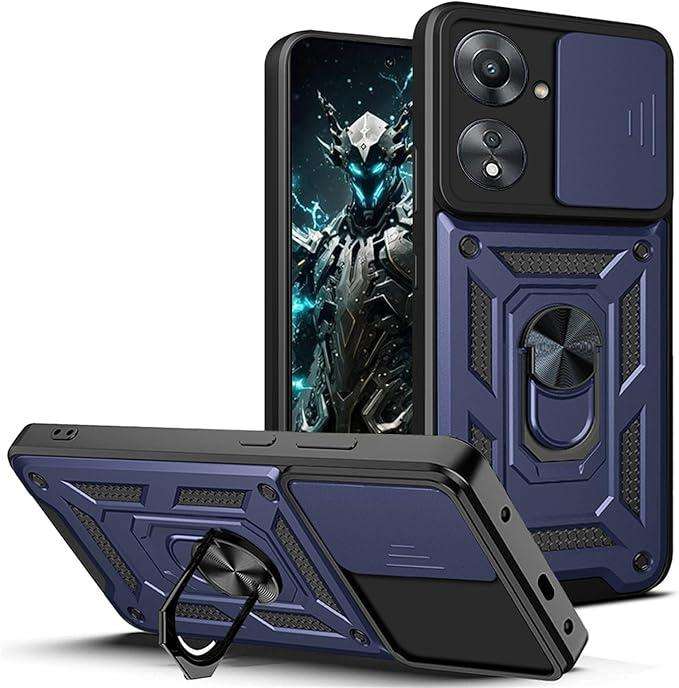 Shockproof Camera Slider Case Cover Compatible With Realme C55