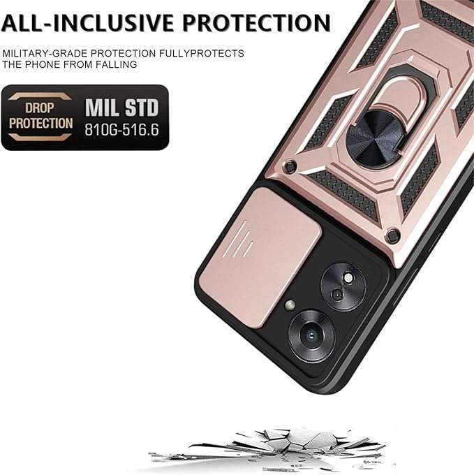 Shockproof Case For Samsung Galaxy S24 Fe With Camera Sliding Window