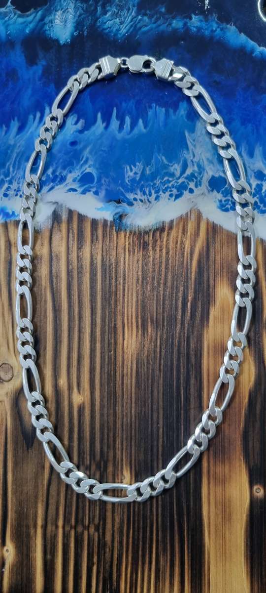 55cm X 10mm silver necklace chain