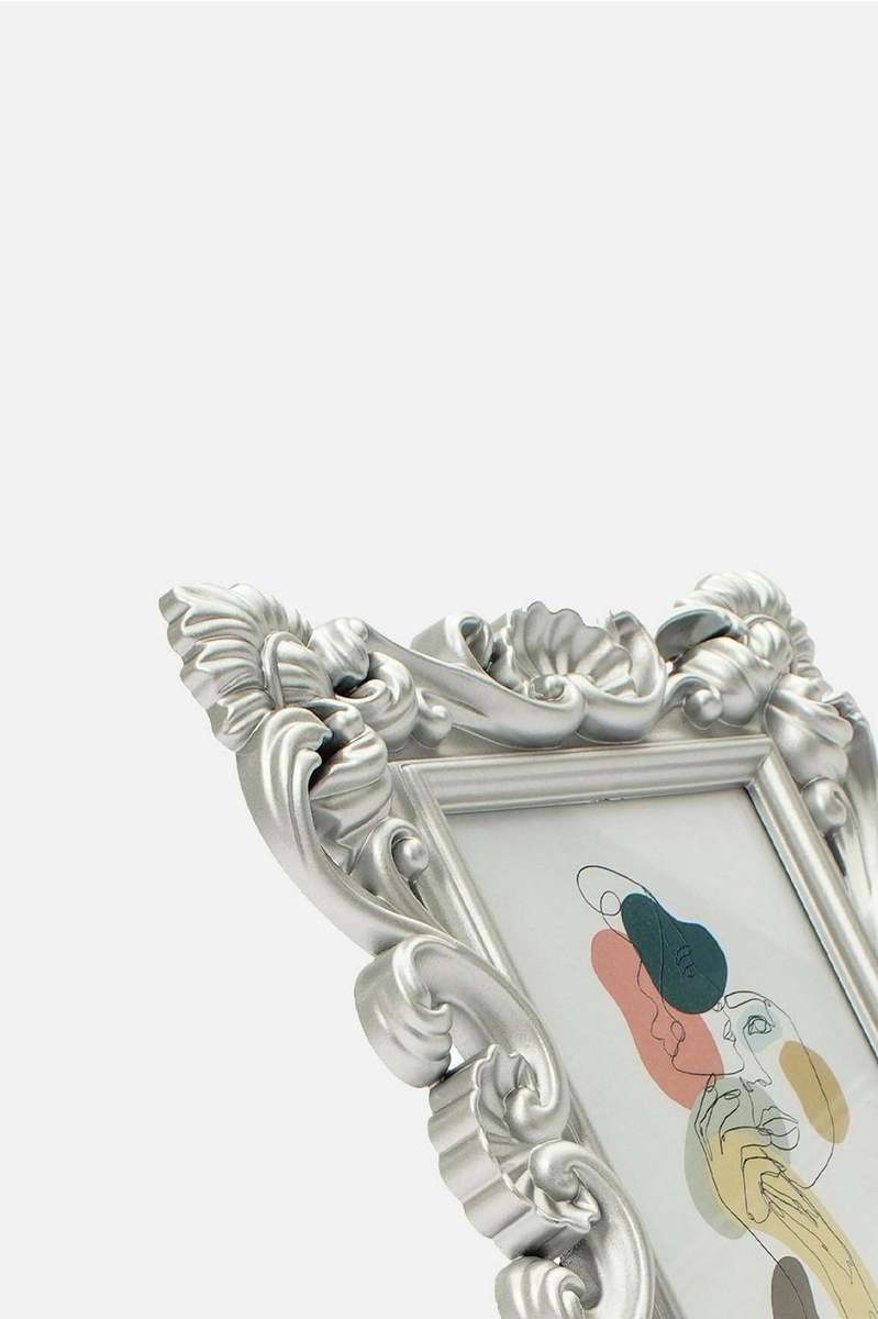 Plastique Decorative Frame  Silver (3 Pack)