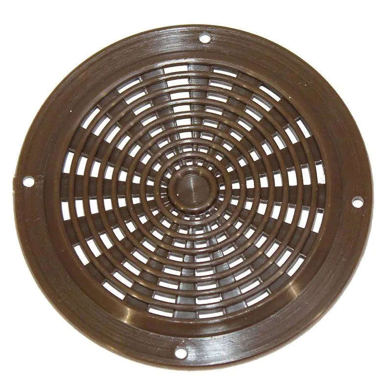 Air Vent, 63mm Round Plastic, Brown (10 Pack)