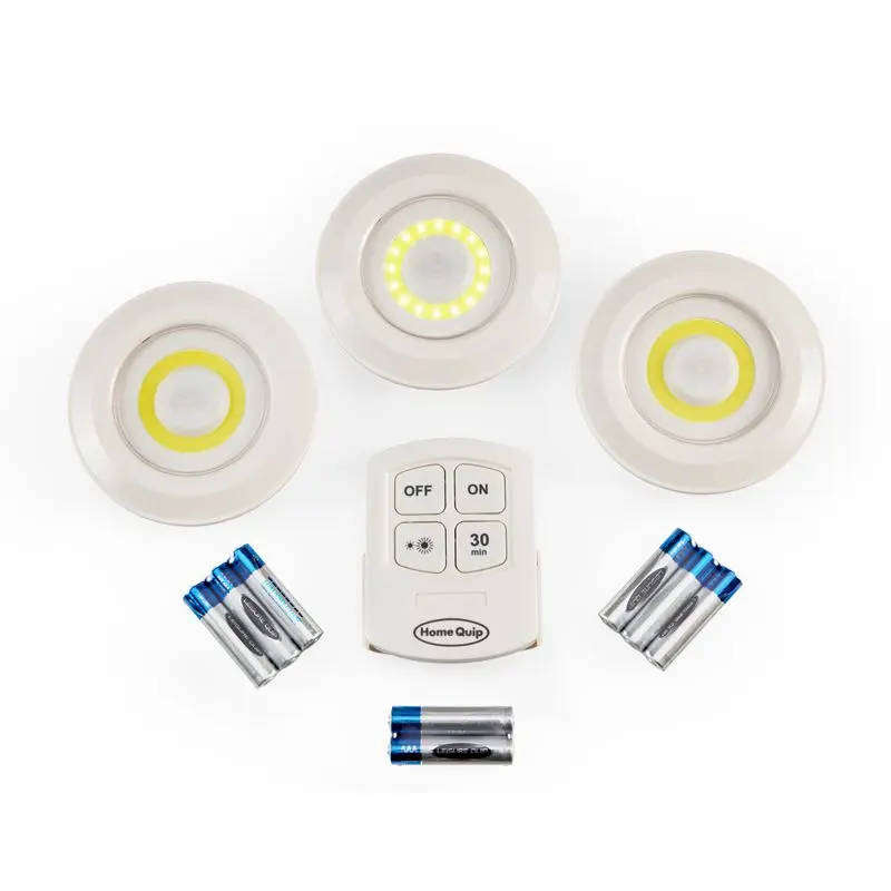 3 Pack Multipurpose LED Lights with Remote Control