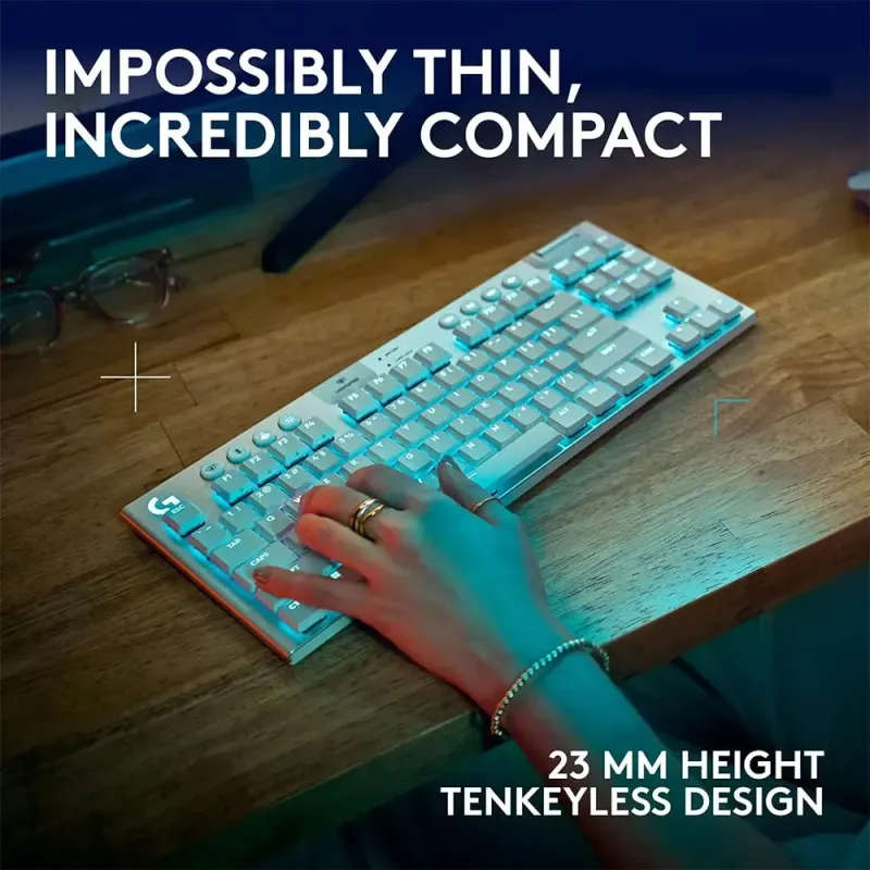 Logitech G915 X TKL Tenkeyless Lightspeed Wireless RGB Mechanical Gaming Keyboard