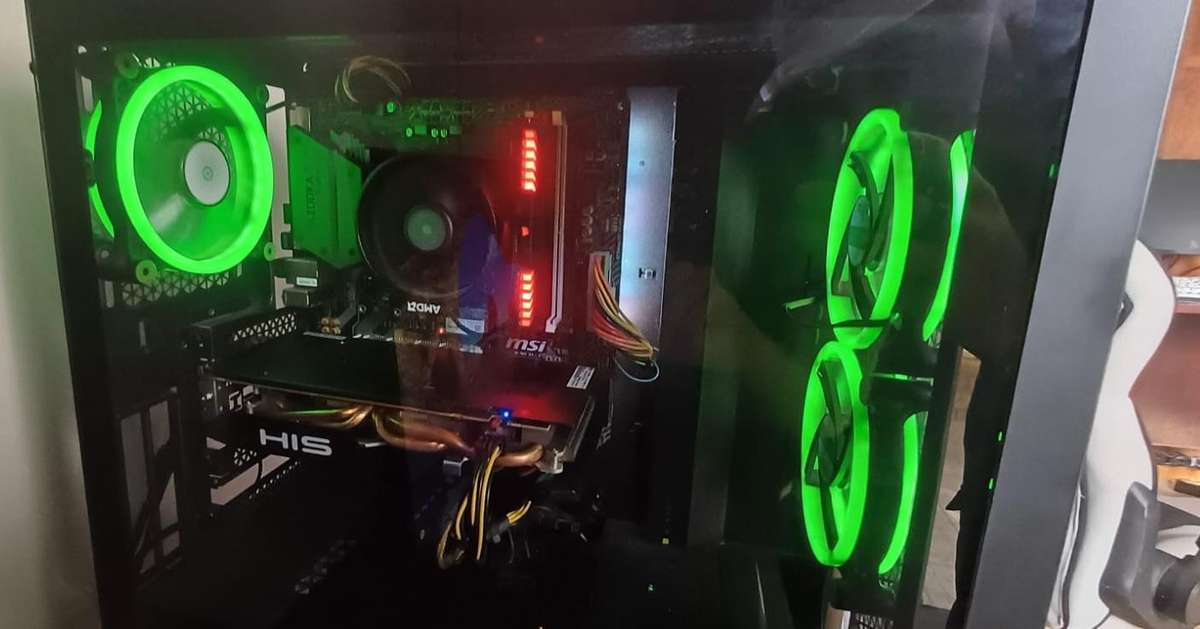 Budget Gaming PC - RX 580 8GB - 16GB DDR4 - 128GB NVMe + 1,5TB HDD