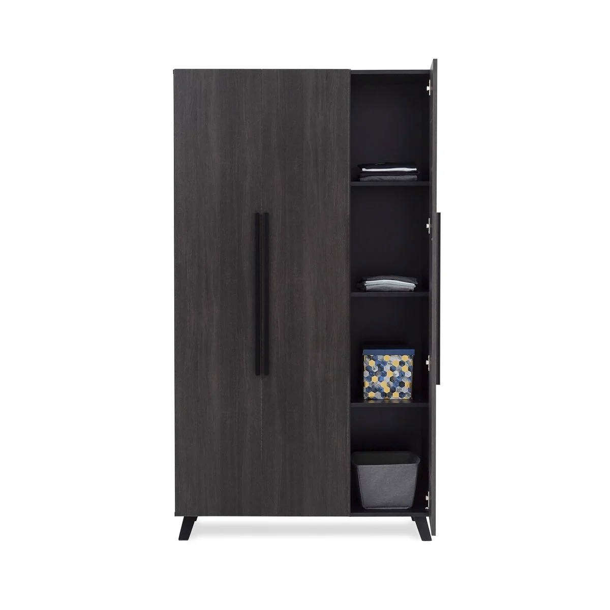 3 Door Wardrobe  Grey