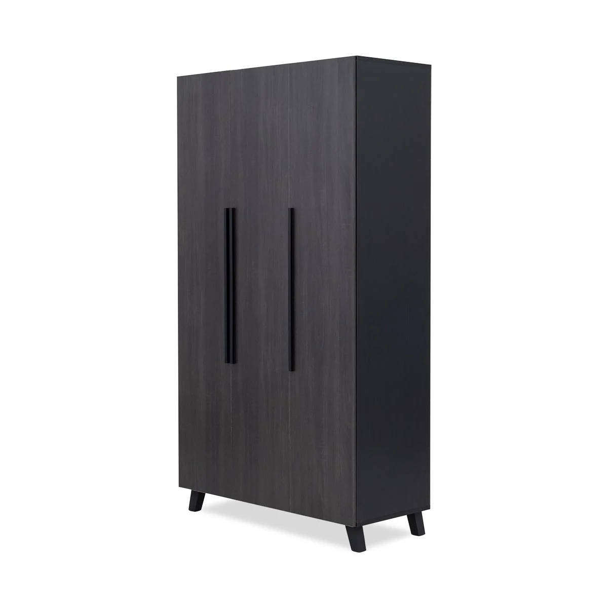 3 Door Wardrobe  Grey