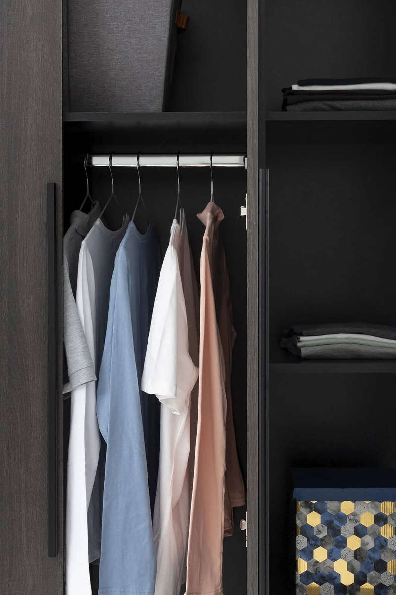 3 Door Wardrobe  Grey