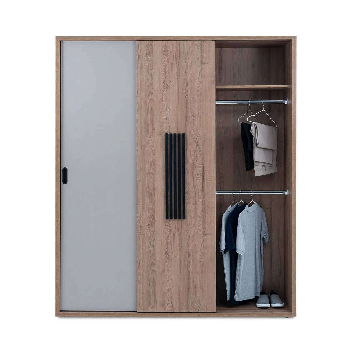 3 Door Wardrobe  Oak