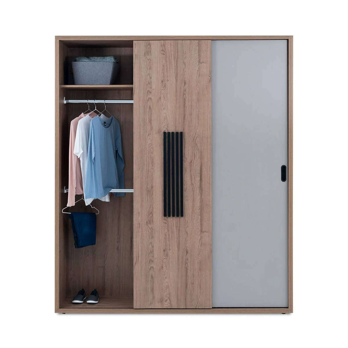 3 Door Wardrobe  Oak
