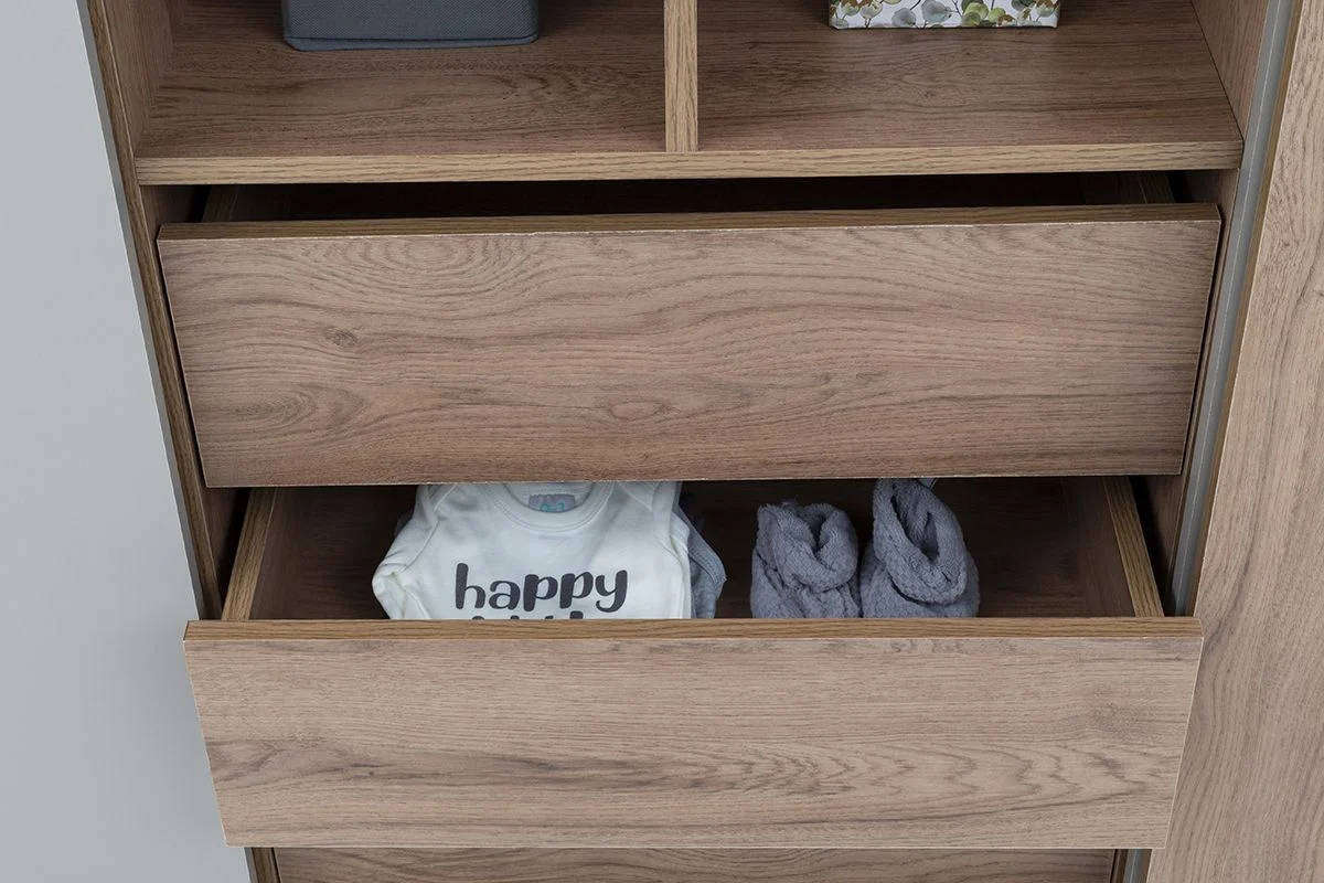 3 Door Wardrobe  Oak