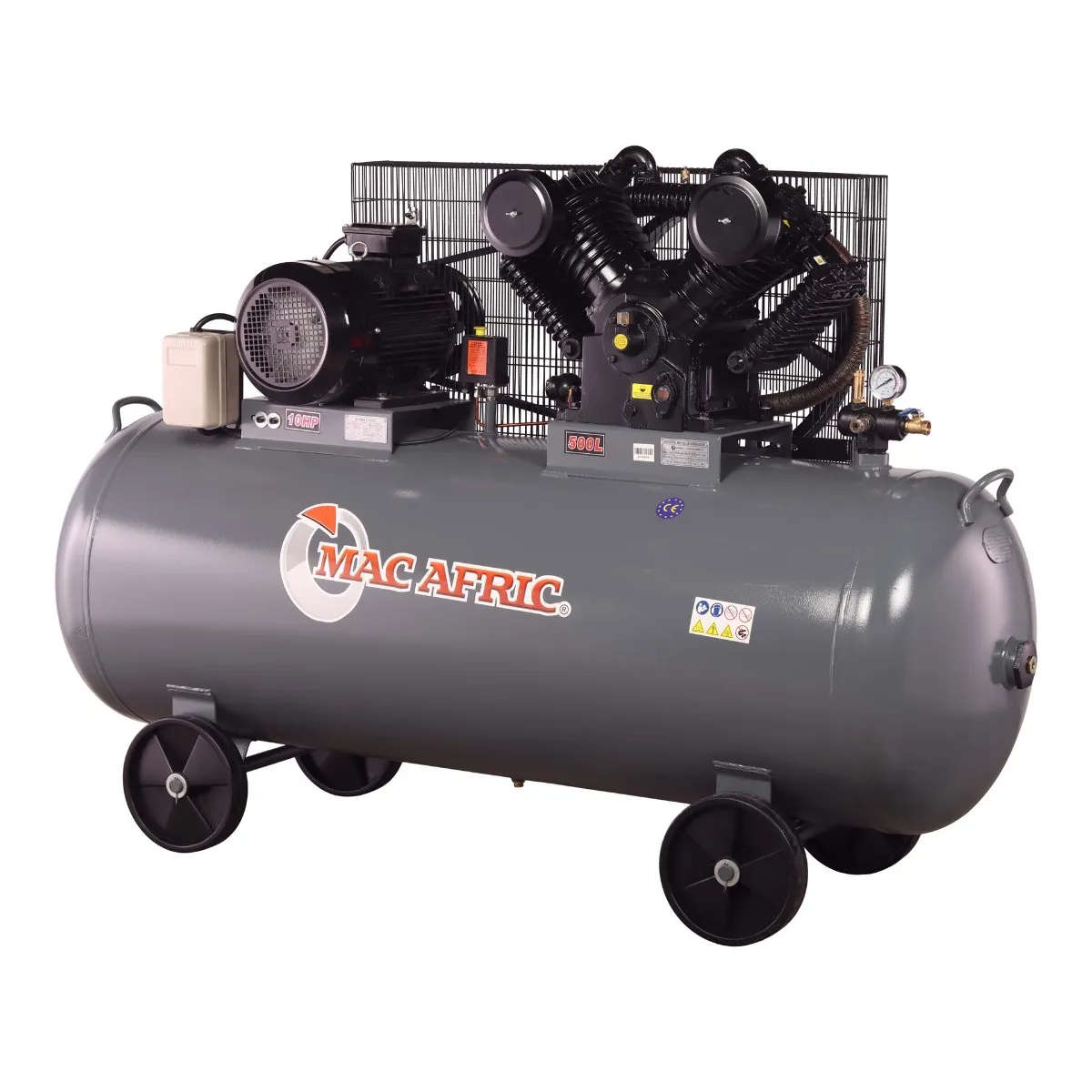 500L 7.5 kW (10 HP) 380 V Belt Driven Air Compressor
