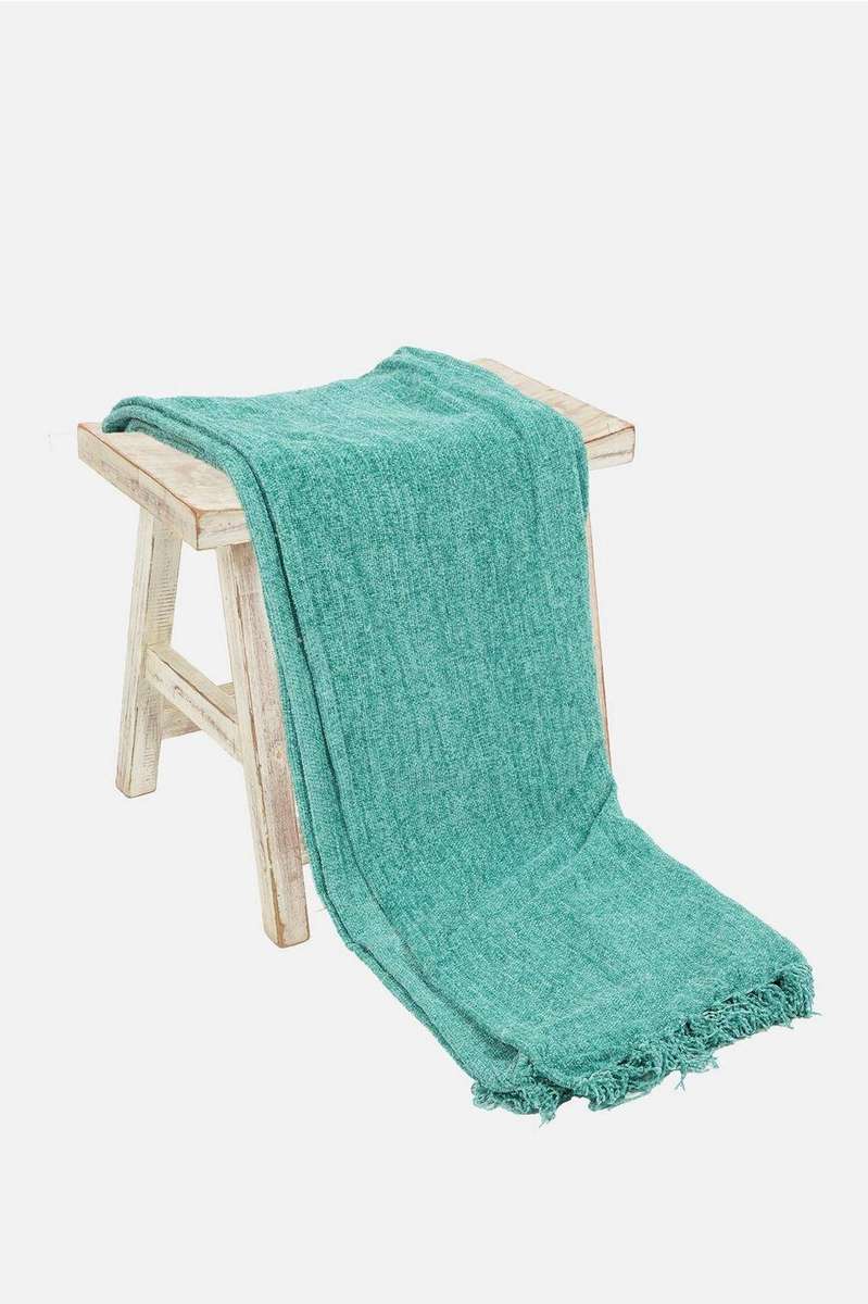 Chenille Throw 140X180CM Sky Blue