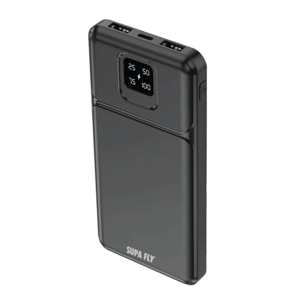Supa Fly 10000mAh Fast Charging Power Bank - Black