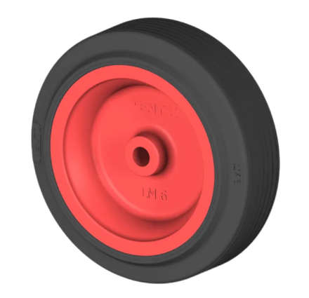 KEDLA Rubber and Castor Wheels - 178mm Rubber Wheel