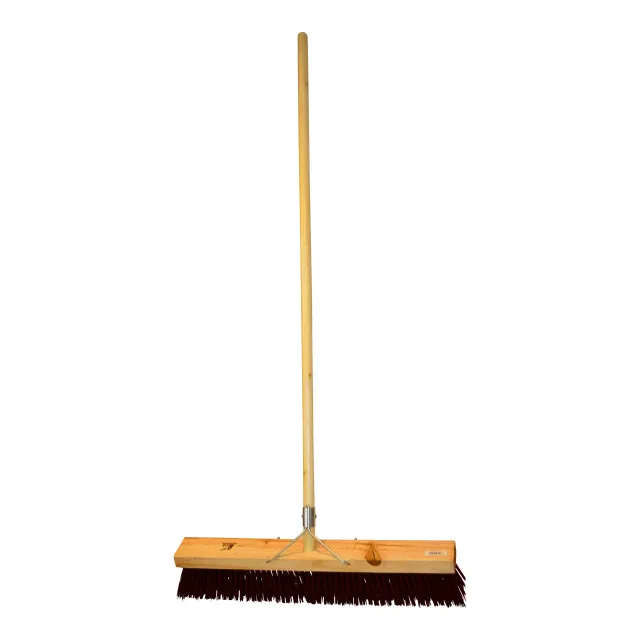 ACADEMY BRUSH 610 x 65 MM Brown Synthetic Fibre Broom