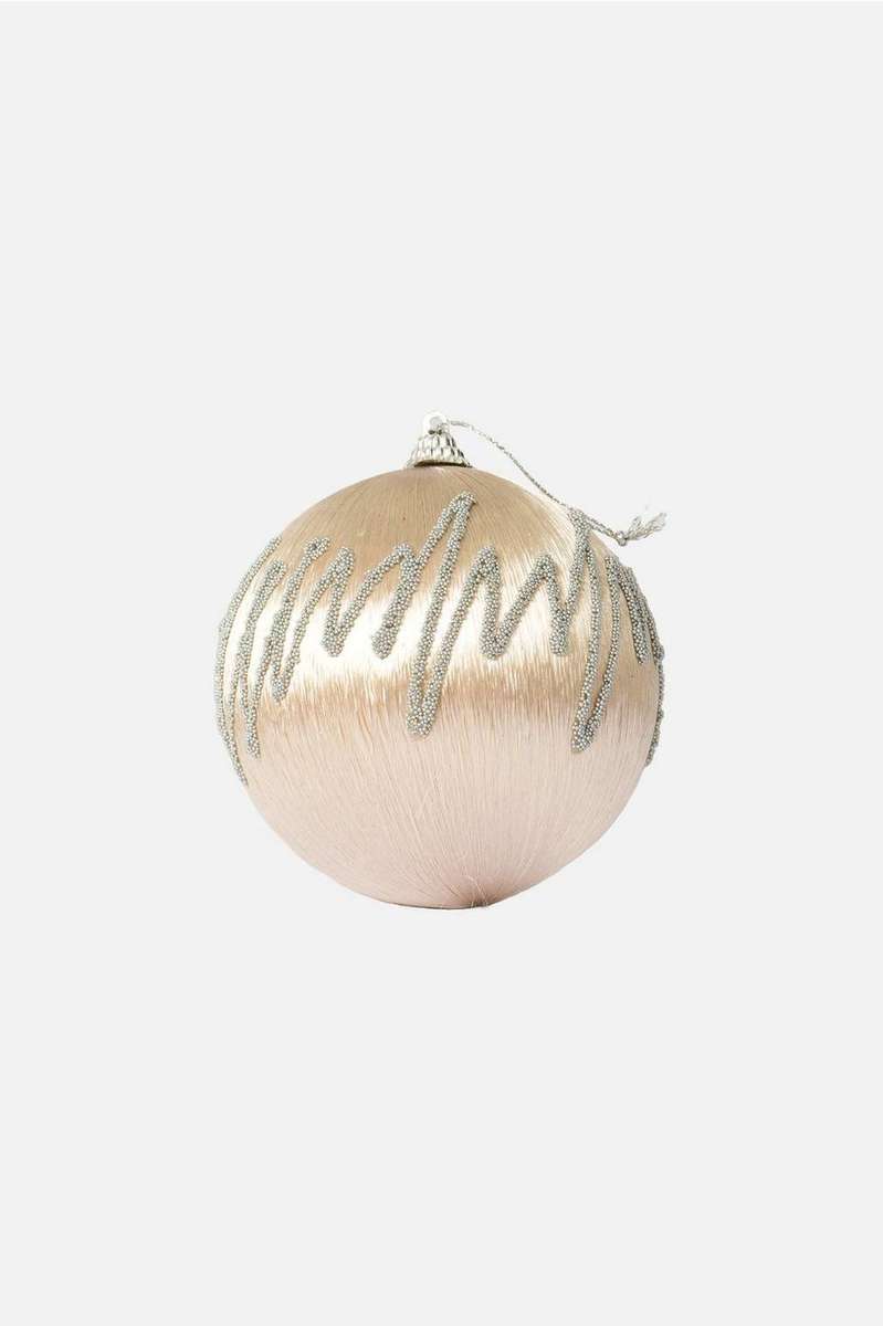 5 Christmas Glitz Bauble  Bronze