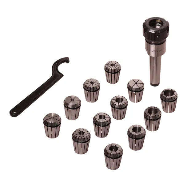 MAC AFRIC 12-Piece ER32 Collet Set with MT3 Taper (M12, 33 mm Diameter)