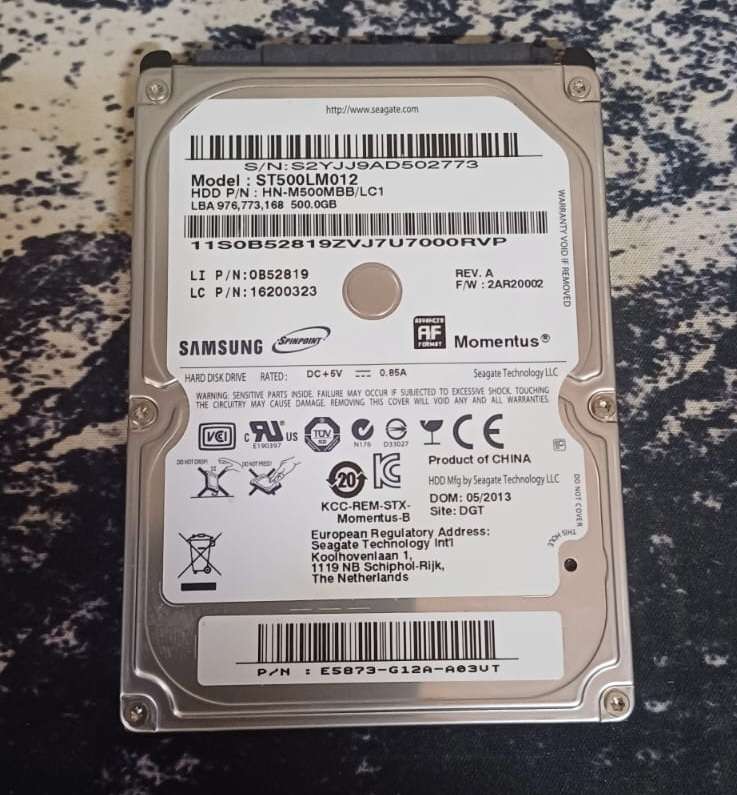 Samsung 500GB 2.5-inch HDD | Laptop Storage Upgrade