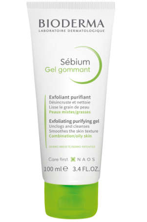 Bioderma Sebium Exfoliating Purifyng Cleansing Gel Combination to Oily Skin 100ml