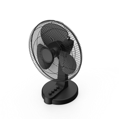 30cm Black Plastic Desk Fan