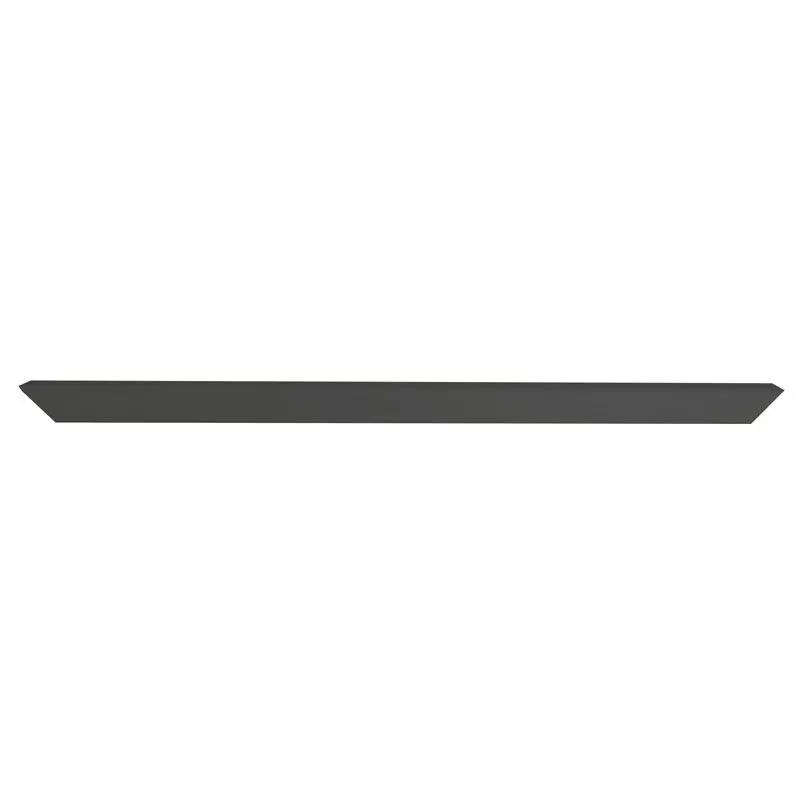 Door Profile With Cover, Black, 3 Meter