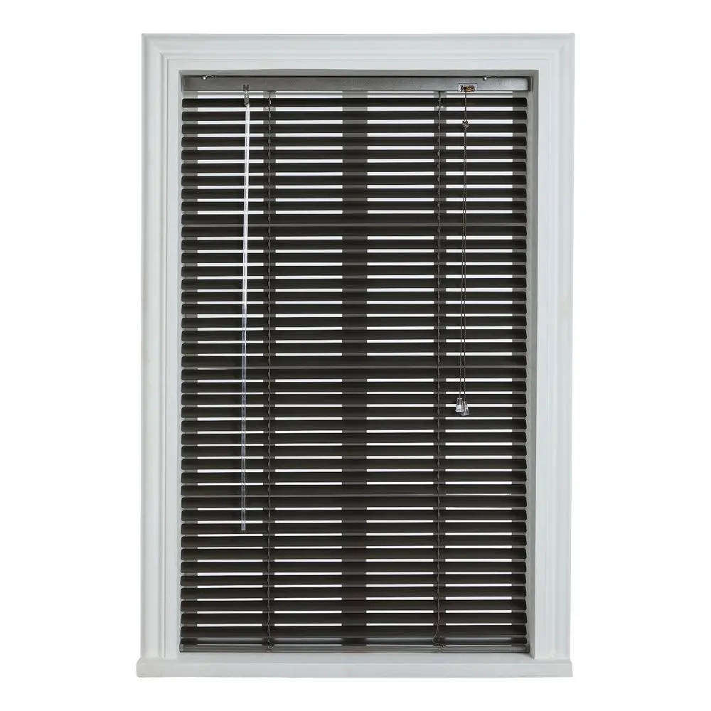 Aluminium Venetian Blind, Matt Black, 1000mm x 1600mm