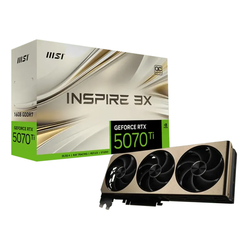 MSI GeForce RTX 5070 Ti 16GB Inspire 3X OC Plus