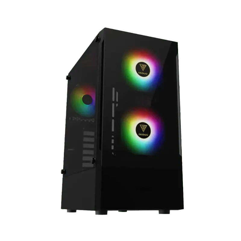 Gamdias Talos E3 Tempered Glass Gaming Case - Black