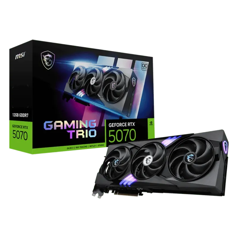 MSI GeForce RTX 5070 12GB Gaming Trio OC Graphics Card