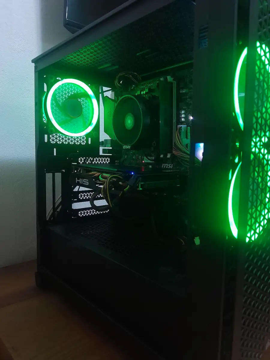 Budget Gaming PC - RX 580 8GB - 16GB DDR4 - 128GB NVMe + 1,5TB HDD