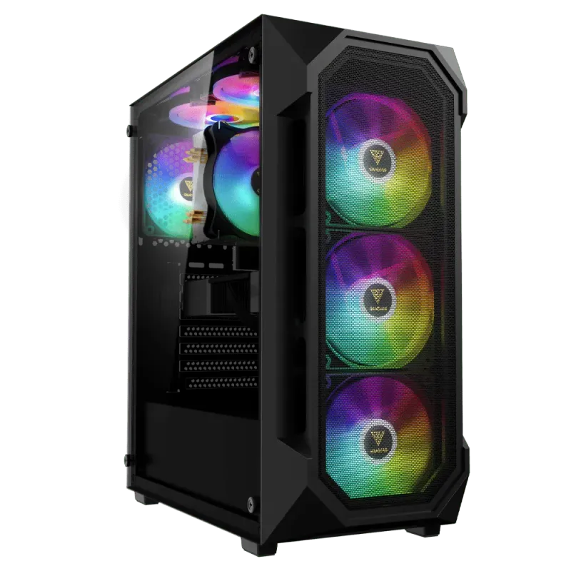 Mid-Tower PC Case with 4 ARGB Fans  AURA GC1 Elite