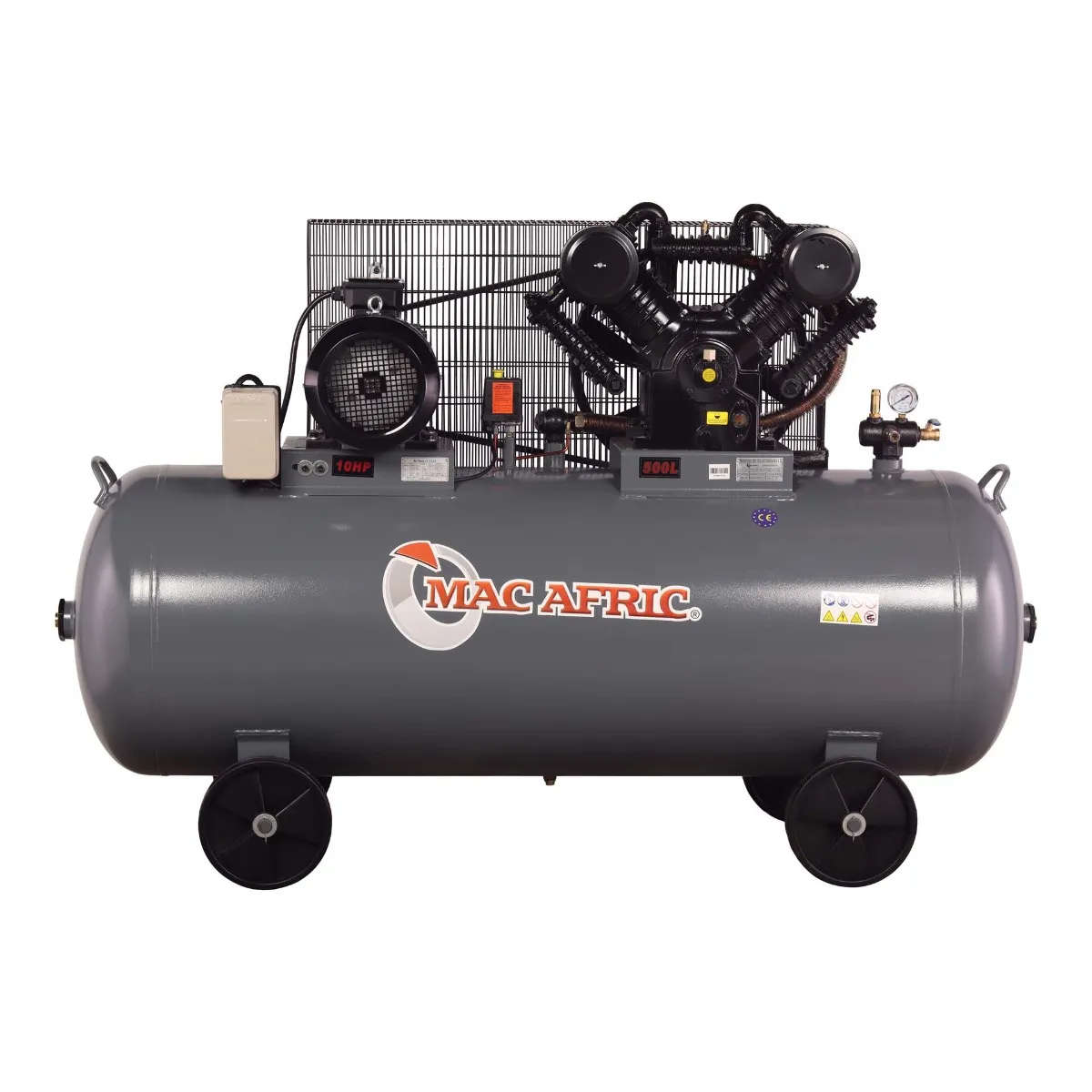 500L 7.5 kW (10 HP) 380 V Belt Driven Air Compressor