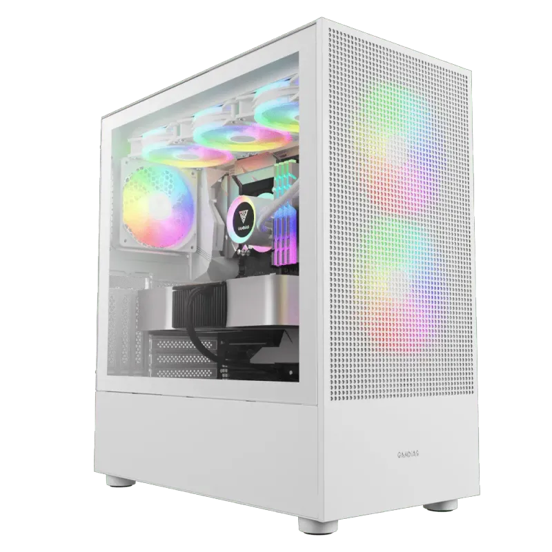 Gamdias Talos E3 MESH Elite White Gaming Case