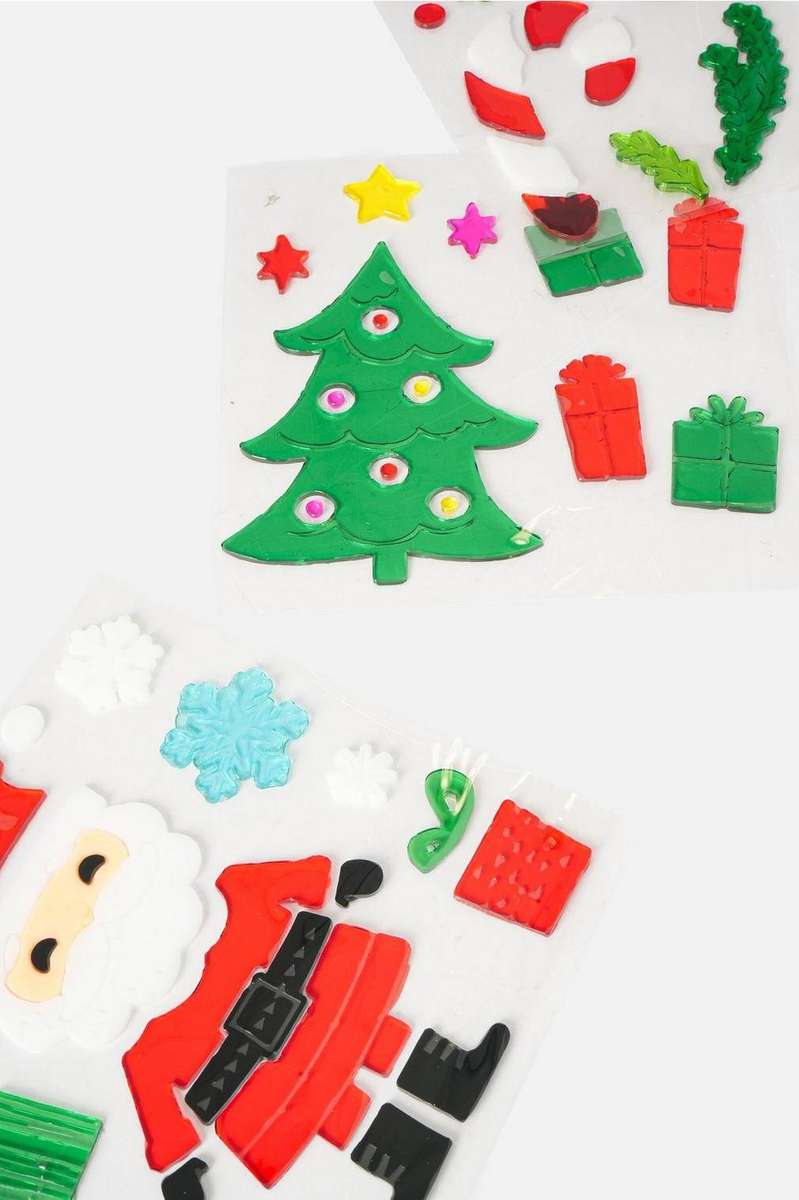 5  Assorted Christmas Window Sticker