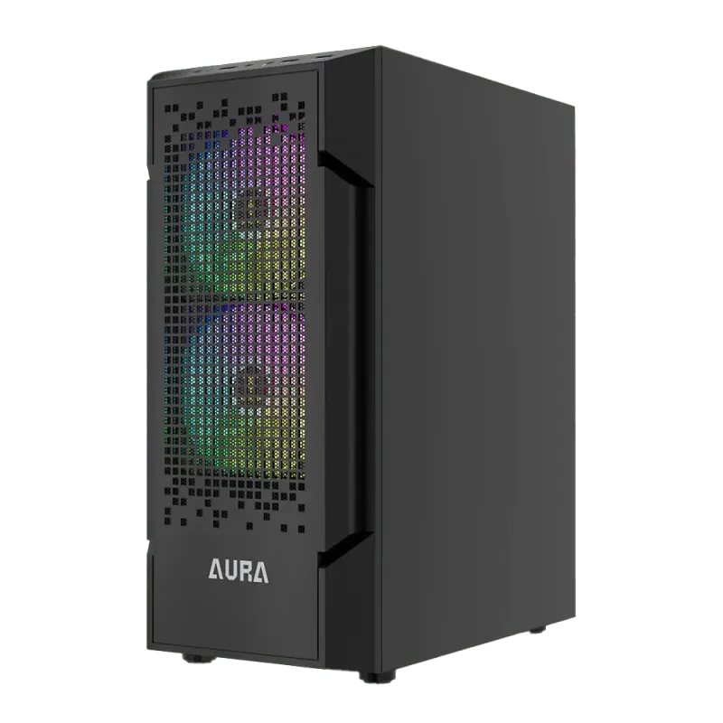 Premium ATX Gaming Case with ARGB Fans & Tempered Glass