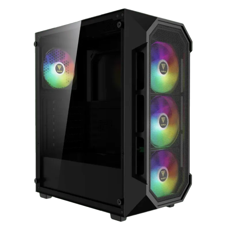 Mid-Tower PC Case with 4 ARGB Fans  AURA GC1 Elite