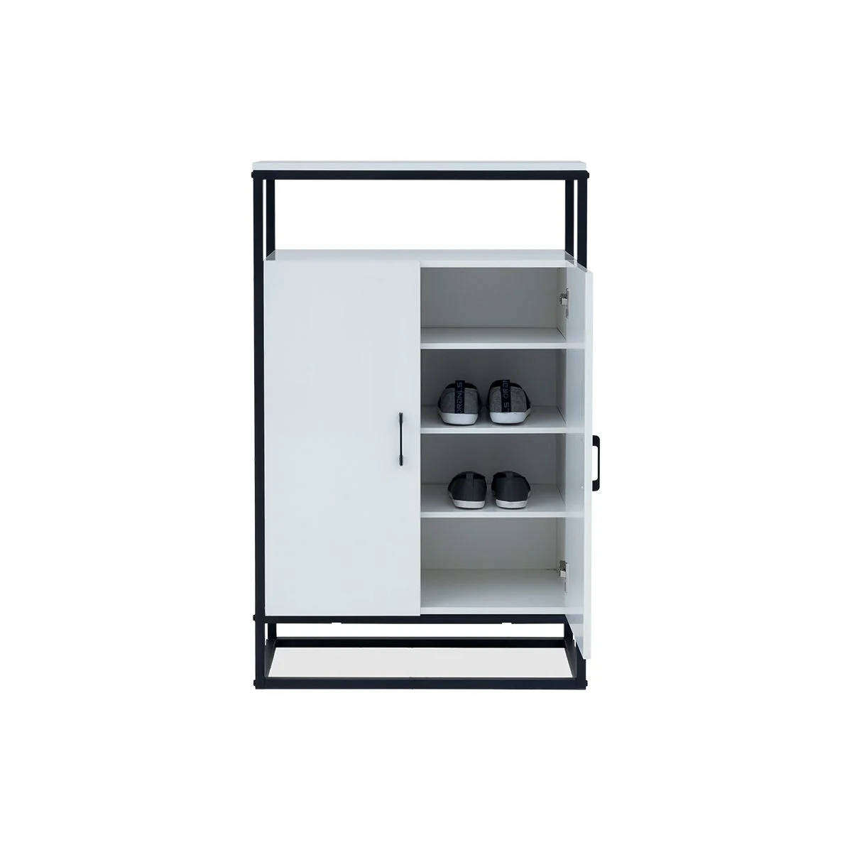 Shoe Cabinet  Black & White