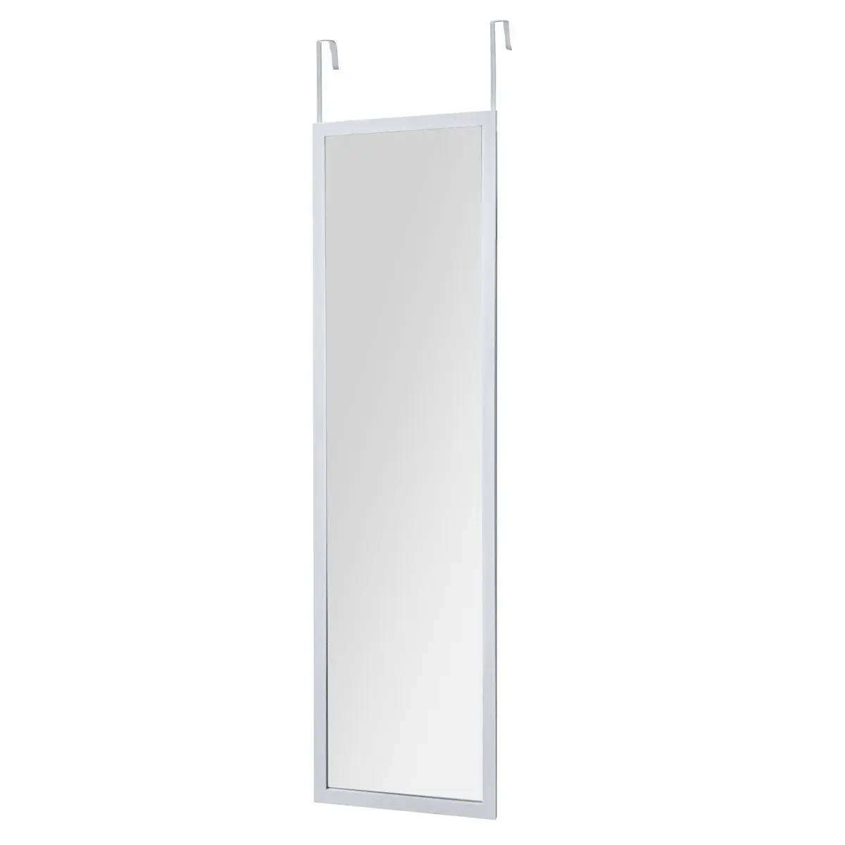 Mirror, Over-Door Hook, White, 1200mm x 300mm