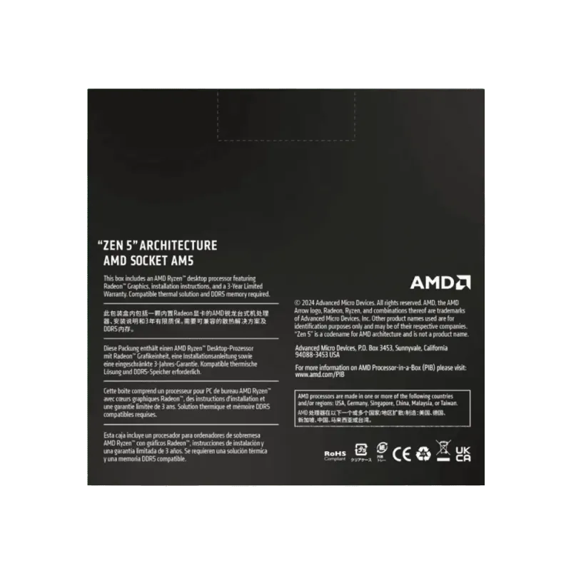 AMD Ryzen 9 9950X Processor (16-Core 32-Thread, Socket AM5)