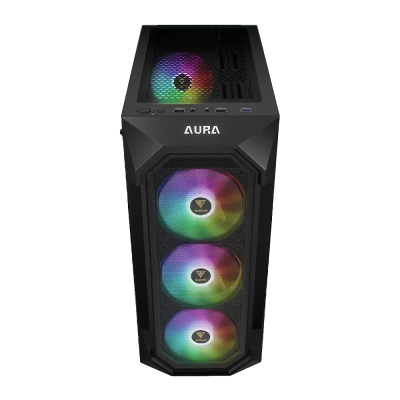 Mid-Tower PC Case with 4 ARGB Fans  AURA GC1 Elite