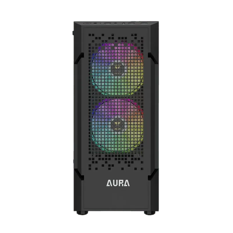 Premium ATX Gaming Case with ARGB Fans & Tempered Glass