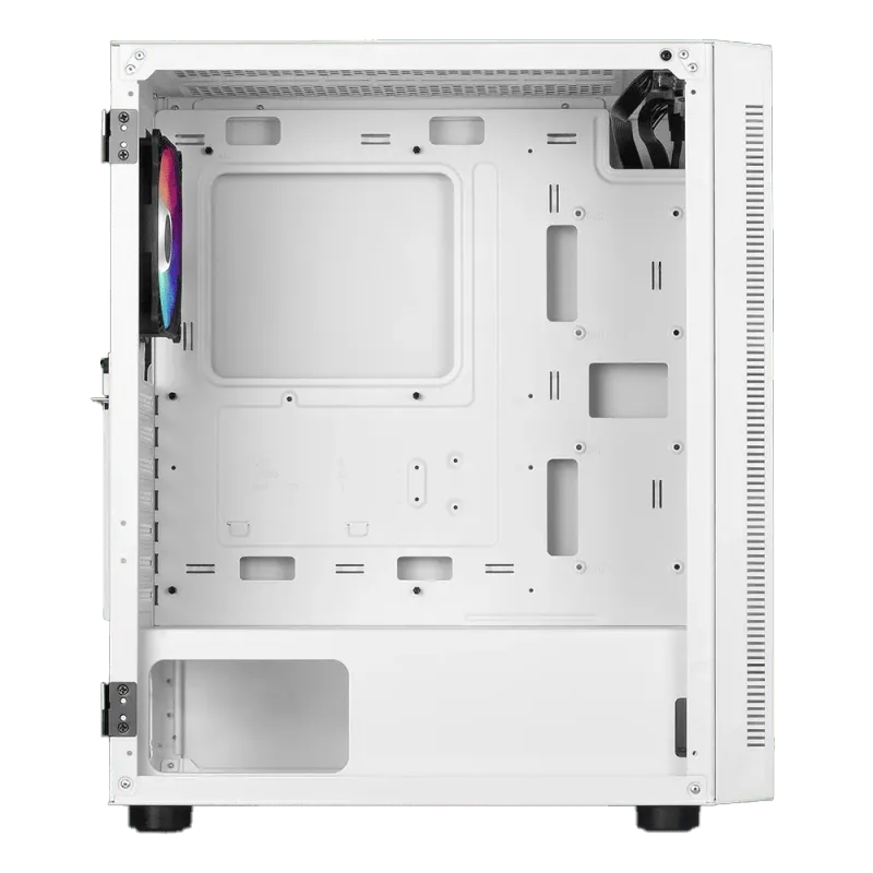 ARGUS E4 Elite Tempered Glass Mid-Tower Gaming Case - White