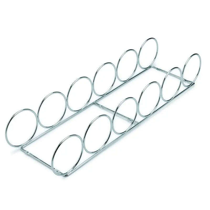 6 Wine Bottle Ring Holder, Chrome Plated